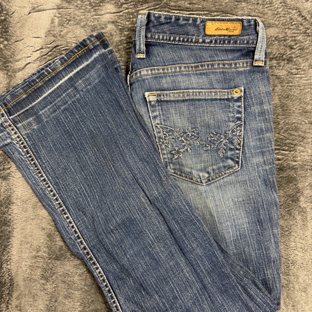 Eddie Bauer Classic Bootcut Jeans Womens 30 Blue